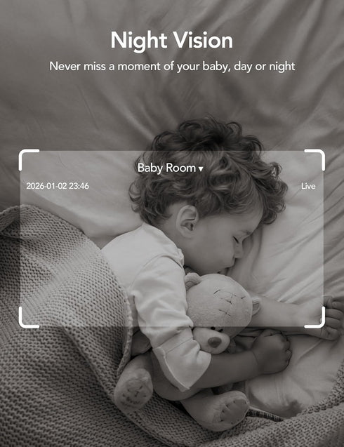 GNCC 2K 2.4/5GHz, 2-Way WiFi Cameras for Home Security, Security Camera Indoor, Baby/Pet Camera with Phone App, Motion