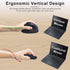 Left-Handed Mouse,2.4GHz Ergonomic Vertical DPI 800/1200/1600 Wireless Mouse with USB Receiver for Small Hand,Black