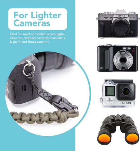 Foto&Tech 2 Pieces Quick Release QD Loop Connector for Camera Neck Strap, Compact Camera, Point-and-Shoot