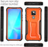 ExoGuard for Moto G Play 2021 Case, Rubber Shockproof Full-Body Cover with Built-in Screen Protector, Orange