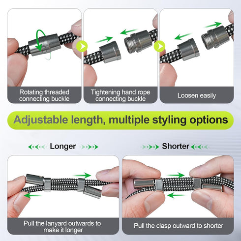 3 1 Phone Lanyard & Phone Wrist Strap, in Adjustable Anti Theft Phone Strap for Cell Phone Lanyard, Convertible