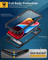 Lanhiem iPhone 14 Case with Kickstand, IP68 Waterproof Dustproof with Built-in Screen Protector, Full Body Shockproof
