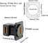 HDMI Right Angle D Type Panel Mount Adapter, Female to Female Gold Plated Connector with Screws
