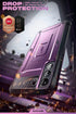 SUPCASE Unicorn Beetle Pro Case for Samsung Galaxy S22, Heavy Duty Full-Body Rugged Kickstand, Purple