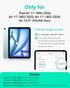 ESR 11 Inch M4/M3/M2 (2026/2025/2024), 5th/4th Gen(2022/2020), for iPad Air Case iPad Air Slim&Light, Yellowing