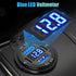 12V USB C Outlet - 78W 4 Ports Aluminum Car Charger Socket with Dual PD 30W and Dual QC 18W, Voltmeter, C to C Cable