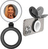 Generic Magnetic Ring Light with Mirror for Phones, 3 Color Modes & Touch