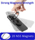 HISSIMO 2-Way 17-12 Dual-Sided Magnetic Phone Mount for MagSafe, Ultra-Slim Metal Ring Holder Grip with Kickstand