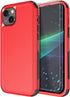 Diverbox Heavy Duty iPhone 15 Case (Red) - Shockproof, Dropproof, with Tempered Glass Screen Protector, 6.1 inch.