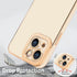 Lafunda Compatible for iPhone 13 Case Cute, Luxury Golden Edge Electroplate Case for Women Girls, Full Camera Protection Shockproof Anti-Scratch Soft TPU Bumper Phone Case Cover for iPhone 13, White