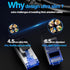 TuokaJu Cat6A 10Gbps 2 (24 Pack), 6, 28AWG Cat6 6a Ethernet Cable Shielded feet Slim Shielded (F/UTP) Ethernet Cable