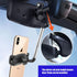 Car Rearview Mirror Mobile Phone Holder Pack-1, 360 Degrees Rotation, Retractable Bracket, for Most Car Models (Black)