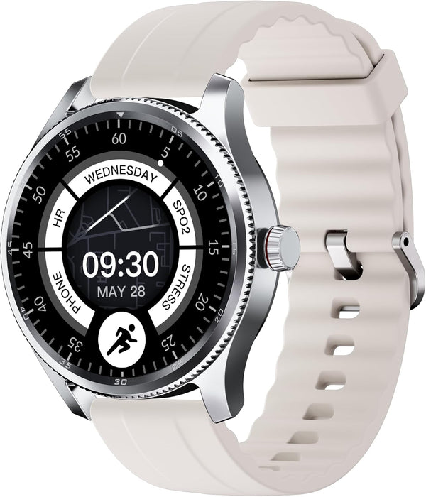 Smart Watch for Men Women with Metal Bezel, Answer Make Call, Heart Rate, Step Counter, IP68 Waterproof, Fitness Sport