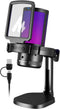 MAONO Gaming Microphone USB for PC, RGB Lights, Noise Cancellation Condenser Mic, Mute, Gain for Streaming, Recording,