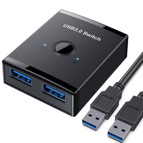 USB 3.0 Switch, Bi-Directional USB Switch 2 in 1 Out / 1