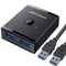 USB 3.0 Switch, Bi-Directional USB Switch 2 in 1 Out / 1