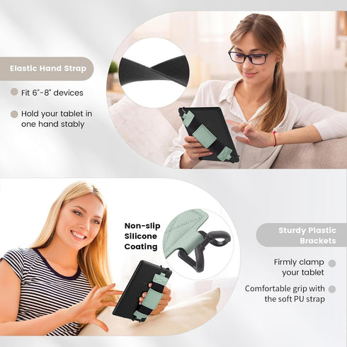 6-8" MoKo Soft Hand Strap for Kindle eReaders & Fire Tablet - Compatible with Kobo/Voyage/Lenovo/Sony E-Book Readers