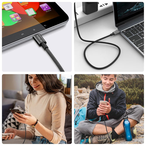 USB C to USB C Cable, 100W 5A Super Fast Charging USB C Charger Cable PD 3.0, Type C to Type C Cable for iPhone 15/15