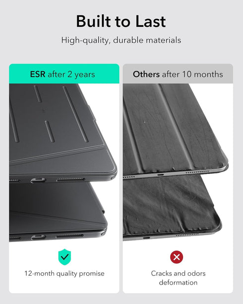 ESR 13 Inch (M5/M4) 2025/2024, for iPad Pro Case Vertical Stand Cover, Multi Stand Angles, Ultra-Stable Case
