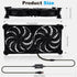 120mm 3-Degree 5V Quiet Dual Router Fan Cooler with L/M/H Speed Controller, DC USB Powered Cooling Case Fan for Router