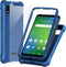 Ailiber AT&T Calypso 3 Case, Heavy Duty Phone Cover with Screen Protector, Shock-Absorbing TPU Bumper - Blue