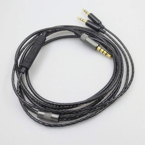Replacement Cable Cord for Sol Republic Master Tracks HD/HD2/V8/V10/12/X3 - Black Remote Volume & Microphone