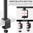 JEBUTU 1/4" Camera Desk Mount Table Stand with Ball Head, Adjustable Light Stand with Screw & C Clamp for DSLR Camera