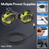 360 Dealswin Car Fan for Backseat kids, Dual Head USB Car Seat Fans, Rotatable Strong Wind Rear Headrest CarFan