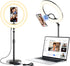 Wowcati Desk Ring Light with Magnetic Phone Holder, 10'' Video Conference Podcast Lighting