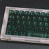 Transparent Green Keycaps, Backlit Clear Crystal Keycap, 156 Keys PBT Cherry Profile Custom Keyboard Keycap Set for 60%