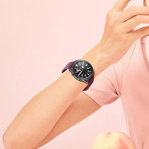22 mm Silicone Watch Bands Compatible with Samsung Gear S3 and Galaxy Watch 3 45mm, Quick Release Strap