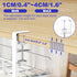 Under Desk Cable Management Tray, 15.7'' White Steel Organizer, No Drill Wire Management Rack, 1 Pack