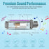 Neckband Bluetooth Headphones, 200H Extra Long Playtime Wireless Stereo Earbuds with Microphone, Waterproof for Sports