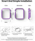 Ringke Slim Anti-Yellowing Material Case for Apple Watch Series 6, 5, 4, SE (2020), SE (2022) 40mm - Clear & Purple