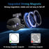 EFEALL Magnetic Phone Holder, Strong Magnet Stroller Phone Mount with Two Metal Rings, for Indoor Gym Equipment(