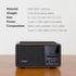 mooas Retro Bluetooth Radio Speaker - Vintage Charging Desk Clock, Portable FM Radio with Hands-Free Calling