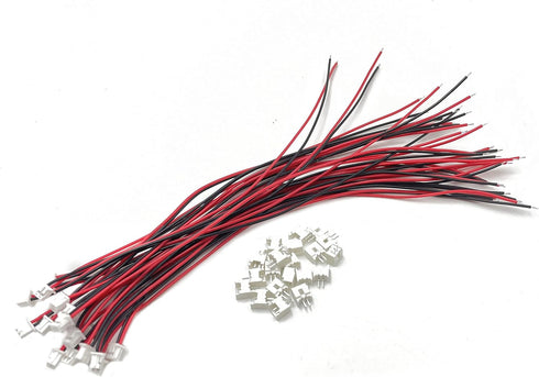 20 Set Micro JST MX 1.25 2Pins Connector Plug Socket, 1.25mm Pitch Female & Male Connector PCB Socket