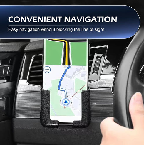 Zosgrew 2 PCS Car Mobile Phone Bracket, Multifunctional Adjustable Dashboard Phone Mount, Self Adhesive Dashboard