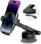 Reusable Velcro Phone Holder Car Mount, Universal Dashboard Windshield Phone Mount, 360° Rotation Compatible with iPhone