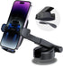 Reusable Velcro Phone Holder Car Mount, Universal Dashboard Windshield Phone Mount, 360° Rotation Compatible with iPhone