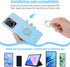 WJIAAA 4Pcs 3 360 Transparent Butterfly Phone Ring Holder Grip, Clear Cell Phone Ring Holder Stand with Diamonds