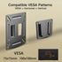 2 Pack Monitor Wall Mount for 14 -27 TVs, Small TV Mount for Computer Monitors, RV TV Mount, Holds up to 33lbs