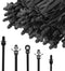 210 PCS Universal Nylon Push Mount Cable Zip Ties, Heavy Duty Self Locking UV Resistant Wire Ties, Assorted Sizes