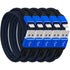 iPhone Charger Cable, Apple MFi Certified 5 Pack 6 FT Blue Long Lightning Fast Charging High Speed Data Sync USB Cable