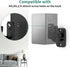 HomeMount Speaker Wall Mount Brackets, Surround Speaker Wall Mounts Kit, 2 Pack, Hold up to 8 lbs, Black