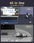 JoyReken 7-Port 3.0 Lighting,5Gbps 2FT PS5, USB Hub, Vertical USB Hub Splitter with RGB High-Speed Data Transfer