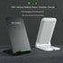 Wireless Charging Station,15W Fast Wireless Charging Station with Sleep-Friendly Adaptive Light,Compatible with Samsung Galaxy, Google LG, etc(Black)