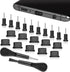 Silicone USB C Dust Plug Cover with Cleaning Kit for iPhone 15 Series, Samsung Galaxy S23/S22/S21/S20, Note 20/10 and