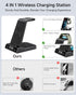 4 in 1 Wireless Charger Station for Samsung Devices, Galaxy S24 Ultra/Z Fold6/Z Flip6, Watch 7/Ultra/6/5 Pro
