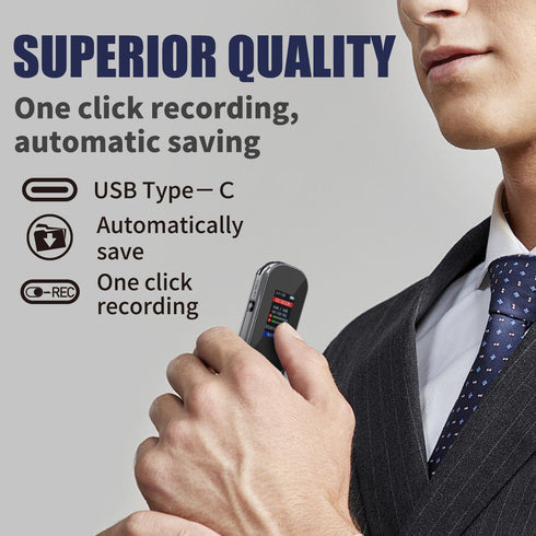 Axismink 64GB 4560 Portable Digital Voice Recorder with Playback, Hours of Extended Use Recording Device, Noise